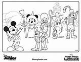 Coloring Pages Mickey Mouse Clubhouse Treat Trick Printable Girls sketch template