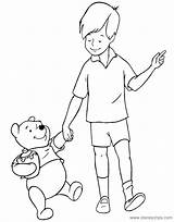 Christopher Robin Pooh Coloring Pages Winnie Disneyclips Friends Disney Color Tigger Funstuff Link Pdf sketch template