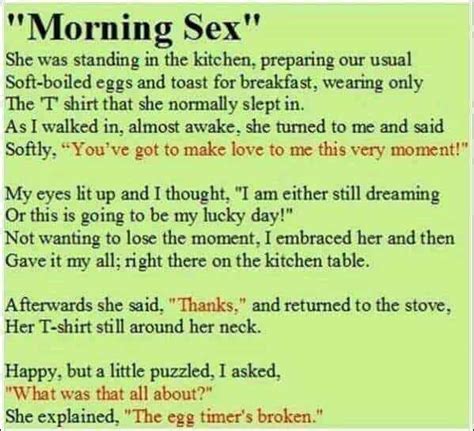 morning sex adult joke — jokes of the day