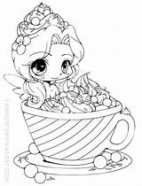 Coloring Pages Yampuff Chibi Hot Cocoa Deviantart Food Emiko sketch template