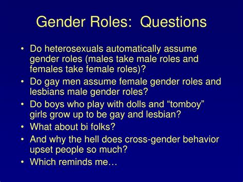 Ppt Gender Roles Powerpoint Presentation Free Download