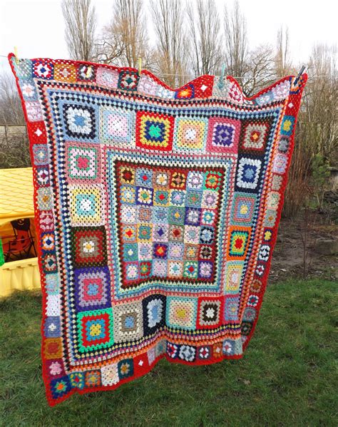 Scrappy Crochet Blanket · A Granny Square Blanket · Crochet On Cut Out