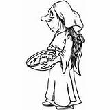 Poor Peasant Coloring Woman Clipart Medieval Pages Clip Servant Beggar Peasants Colouring Knights Cliparts Library Clipground Printablecolouringpages sketch template