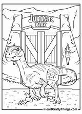 Jurassic Park Coloring Pages Printable Rex Kids Movie Car Small Adults sketch template