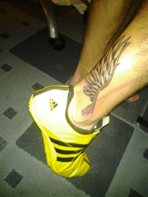 simple men s wing tattoo on leg tattoomagz › tattoo designs ink