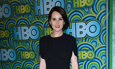 michelle dockery plays it safe in lbd for hbo s emmy afterparty after daring and dramatic