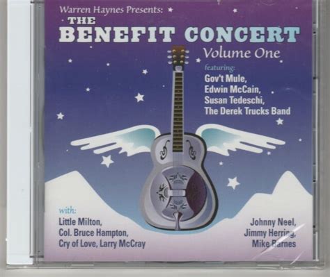The Benefit Concert Vol 1 By Warren Haynes Cd Apr 2007 2 Discs