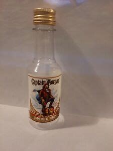 captain morgan spiced rum mini liquor bottle  ml plastic ebay