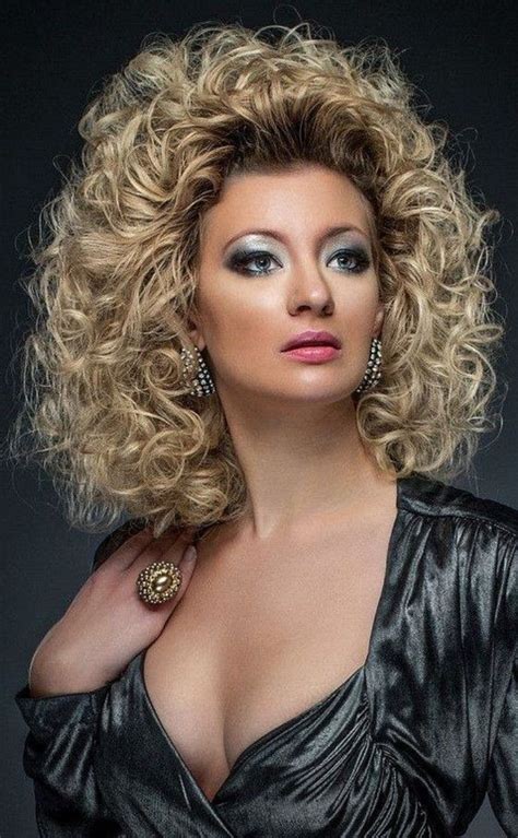 permed hairstyles retro hairstyles thick hair styles curly hair