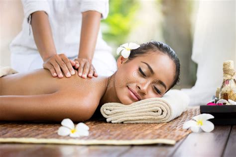 massage time stock image image of nude stone touch 2889413