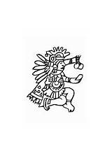 Coloring Pages Aztec God sketch template