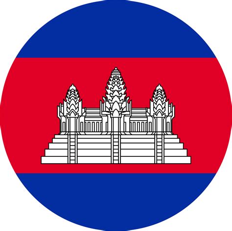 cambodia flag icon sign  png