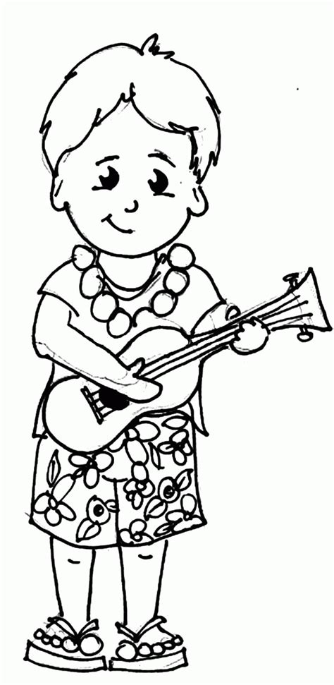 hawaiian coloring pages  kids    develop  child