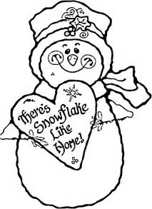 snowman coloring pages    print