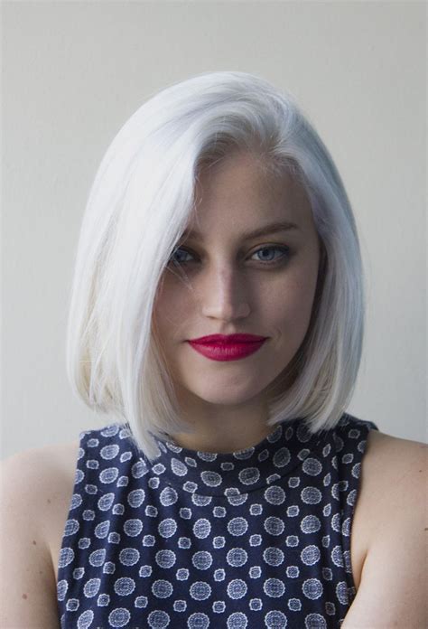 10 Short Platinum Blonde Hair With Bangs Short Hair Color Ideas