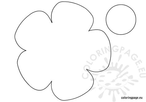 printable flower template  coloring page