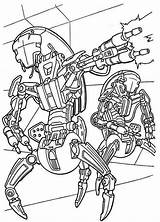 Wars Star Coloring Pages Droid Destroyer Droidekas B1 Sheets Getcolorings Shooting Print Color Printable Sheet sketch template