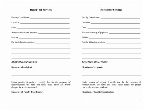 services rendered receipt template qualads