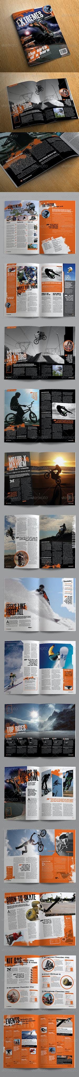 Extreme Magazine Template By Crsdesign Graphicriver