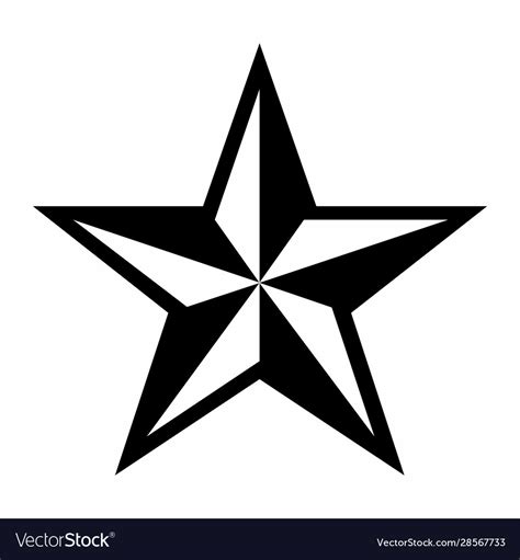 pointed star royalty  vector image vectorstock