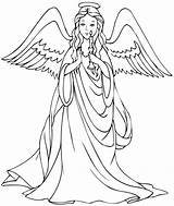 Angel Coloring Pages Angels Holding Christmas Beautiful Adults Candle Print Realistic Tattoo Outline Loving Adult Color Printable Cartoon Engel Bible sketch template
