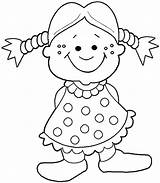 Dolls Colouring Dall Indiaparenting Designlooter sketch template