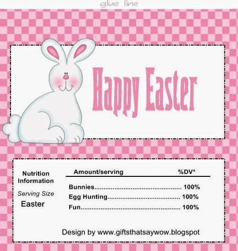 candy bar wrapper printable  easter easter candy wrappers