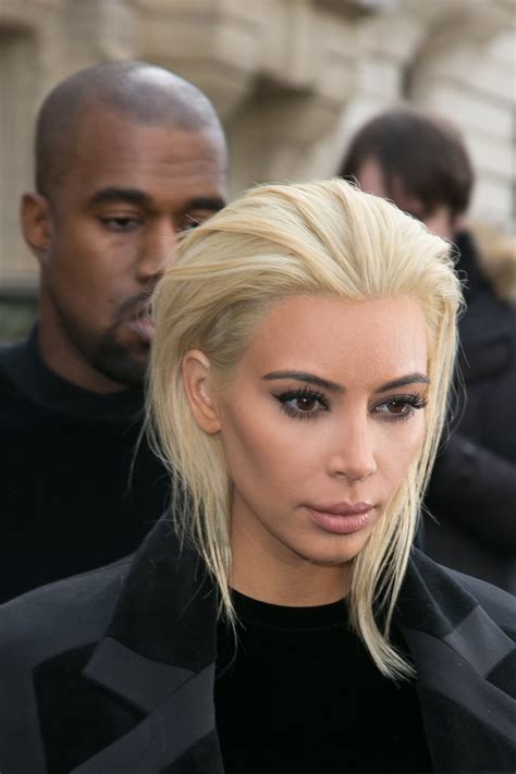Kim Kardashian Platinum Blonde Hair Stylist Details