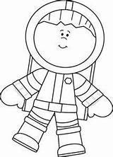 Astronaut Outline Clipart Space Floating Boy Coloring Template Clip Kids Preschool Printable Classroom Cartoon Crafts Kindergarten Worksheets Preschoolactivities Transparent Mycutegraphics sketch template