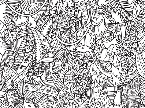 jungle leaf coloring page  svg file  silhouette