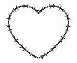 Barbed Wire Heart Barb Barbwire Drawing Clipart Svg Silhouette Tattoo Graphics Illustration Vector Etsy Flash Clipartmag Tattoos sketch template
