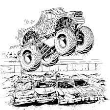 monster trucks coloring pages  adults google search boy coloring