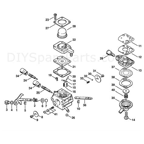 stihl km   engine km   parts diagram carburetor cq