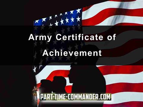 army certification  achievement   citations