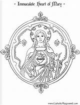 Mary Coloring Immaculate Heart Clipart Catholic St Religious Pages Colouring Mandala Mother Kids Blessed Crafts Feast Clipground Adult Saint Playground sketch template