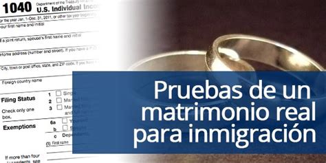 pruebas de matrimonio para inmigración mejores documentos que debes