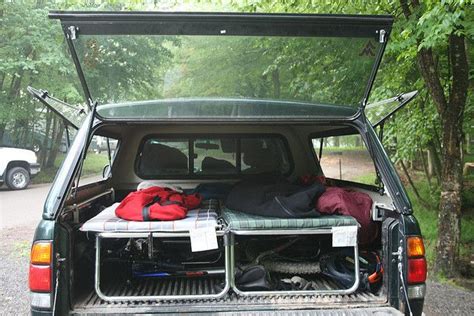 truck camping by brian masney via flickr minivan camping truck camping minivan camping