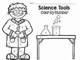 Science Color Number Tools Preview sketch template
