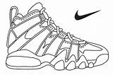 Coloring Jordan Shoes Pages Nike Printable Air Max Popular sketch template