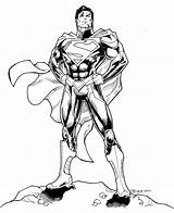 Superman Dcnu Deviantart Man Dc sketch template