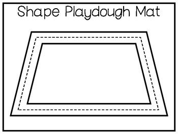shape trapezoid  prep tracing worksheets