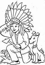 Coloring Pages Feather Indian American Template sketch template