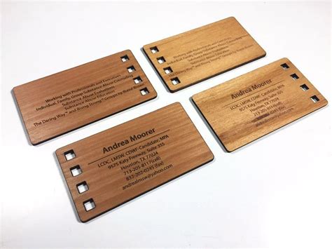 custom bamboo business card woodenpostcard