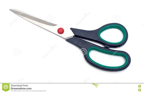scissors cutting stock photo image  blue professional
