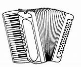 Accordion Drawing Instruments Musical Music Accordian Coloring Clip Pages Drawings Simple Paintingvalley Printable sketch template