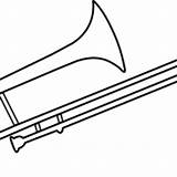 Instrumentos Sopro Trombone Tudodesenhos sketch template