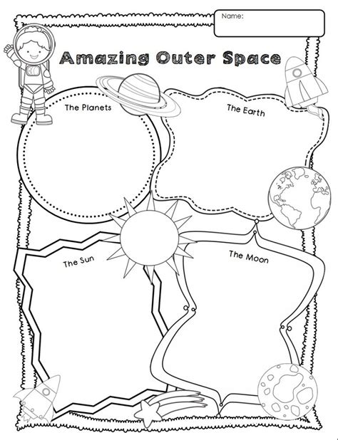 outer space worksheets  kids   worksheets worksheets