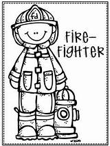 Helpers Firefighter Helper Preschool Fireman Puppets sketch template