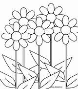 Coloring Flower Colouring Pages Fleurs sketch template