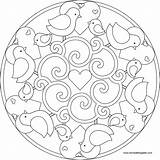 Coloring Mandala Pages Library sketch template